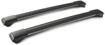Y8050245 ΜΠΑΡΕΣ ΟΡΟΦΗΣ ΑΛΟΥΜΙΝΙΟΥ ΜΑΥΡΗ RAIL BAR MIXED 73+79cm 2ΤΕΜ. ΜΕ ΚΛΕΙΔΙ