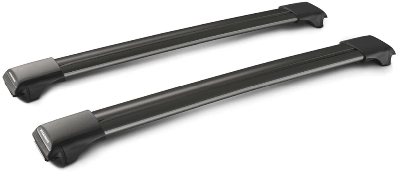 Y8050242 ΜΠΑΡΕΣ ΟΡΟΦΗΣ ΑΛΟΥΜΙΝΙΟΥ ΜΑΥΡΗ RAIL BAR STANDARD 97cm ΜΕ ΚΛΕΙΔΙ - 2 TEM.