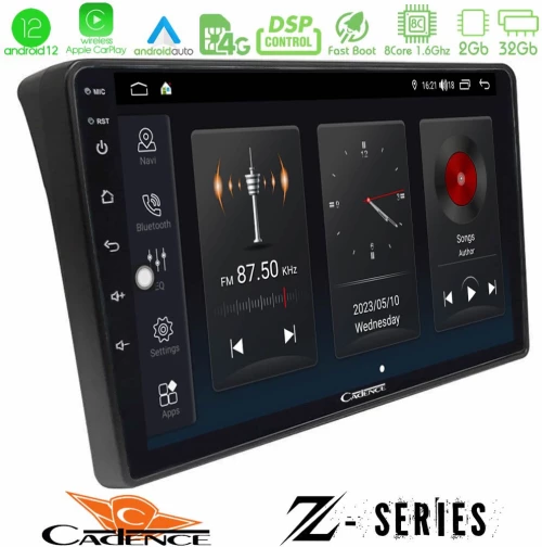 Cadence z Series Fiat Ducato/citroen Jumper/peugeot Boxer 8core Android12 2+32gb Navigation Multimedia Tablet 9 u-z-Ft483