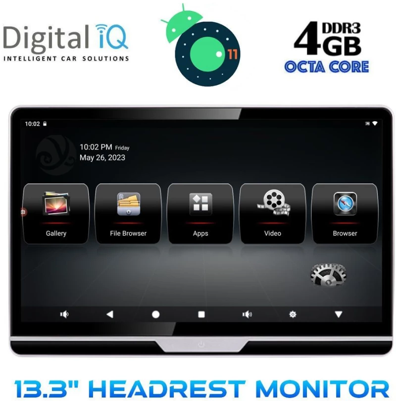 DIGITAL IQ AN1364_HR 13.3” HEADREST MONITOR