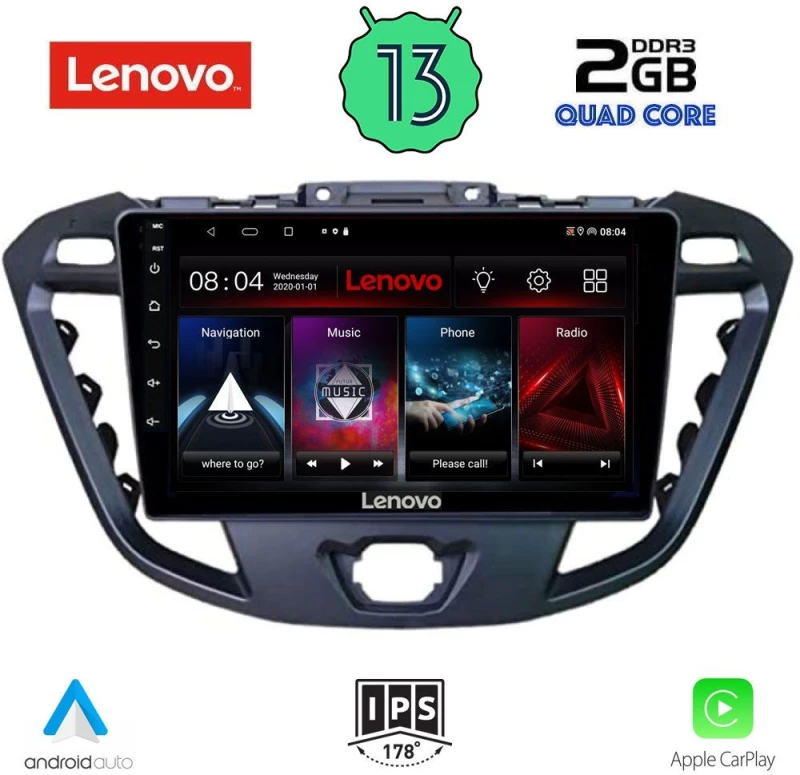 LENOVO LVD 4177_CPA (9inc) MULTIMEDIA TABLET OEM FORD TRANZIT CUSTOM | TORNEO CUSTOM mod. 2013-2019