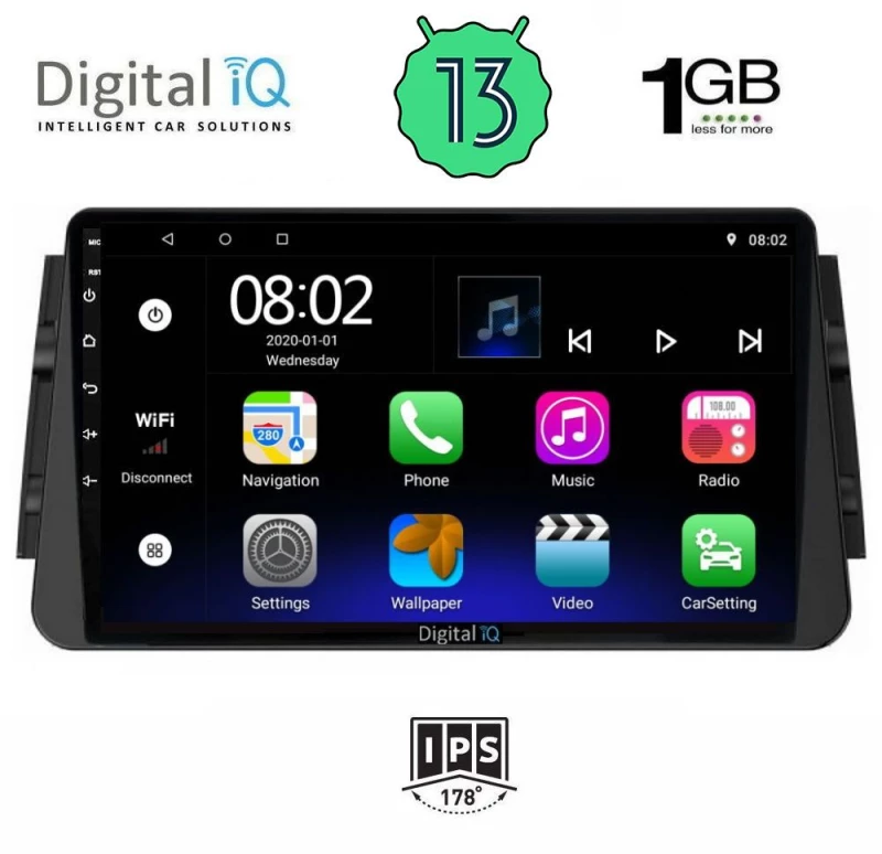 DIGITAL IQ RSA 1460_GPS (9inc) MULTIMEDIA TABLET OEM NISSAN MICRA mod. 2017>