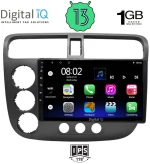 DIGITAL IQ RSA 1187_GPS (9inc) MULTIMEDIA TABLET OEM HONDA CIVIC 4D mod. 2001-2006
