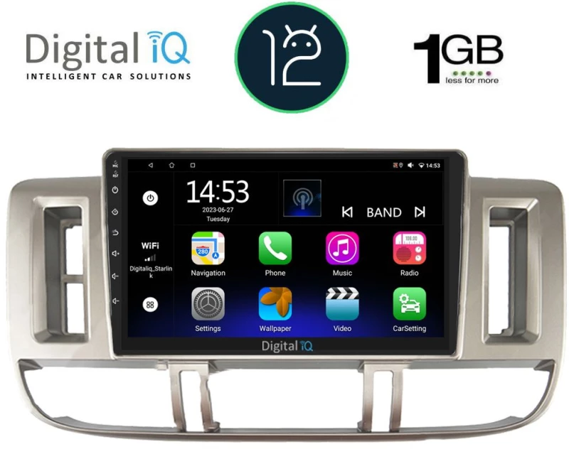 DIGITAL IQ RTA 1474_GPS (9inc) MULTIMEDIA TABLET OEM NISSAN XTRAIL mod. 2000-2004