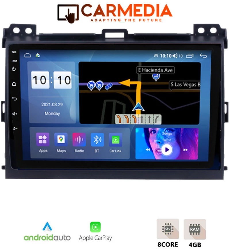 CARMEDIA CM409-13 TABLET 9'' OEM TOYOTA LANDCRUISER 2002-2008