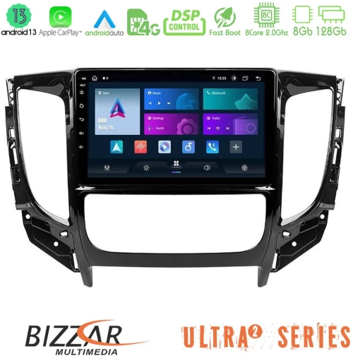 Bizzar Ultra Series Mitsubishi L200 2016-&Gt; &Amp; Fiat Fullback (Auto A/c) 8core Android13 8+128gb Navigation Multimedia Tablet 9 u-ul2-Mt0719