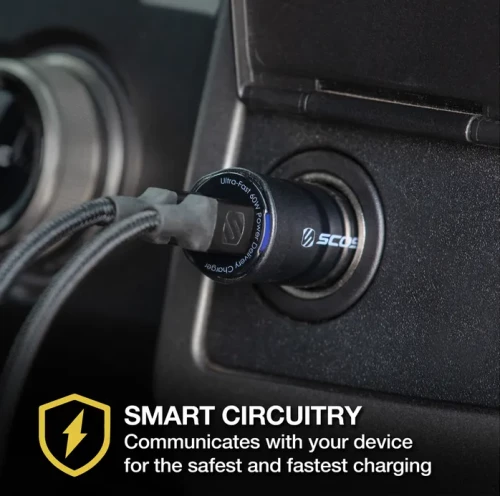Scosche CPDCC60-SP Dual-Port USB-C® Car Charger
