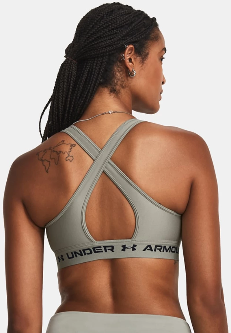 Under Armour Crossback Mid Bra Γυναικείο Μπουστάκι (1361034-504)