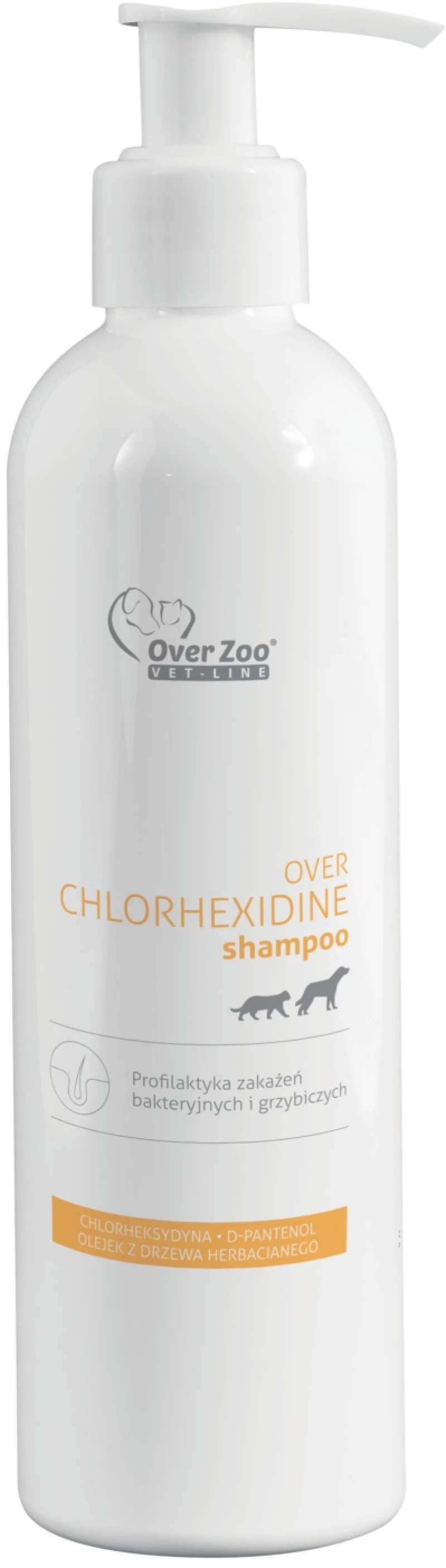 Over Zoo Shampoo With Chlorhexidine Αντιβακτηριδιακό Σαμπουάν με Χλωρεξιδίνη 250ml