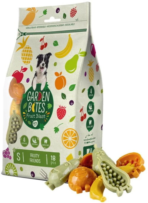 Λιχουδιές Σκύλου Garden Bites Φρούτων Fruity Friends S 18τμχ 7cm 270gr