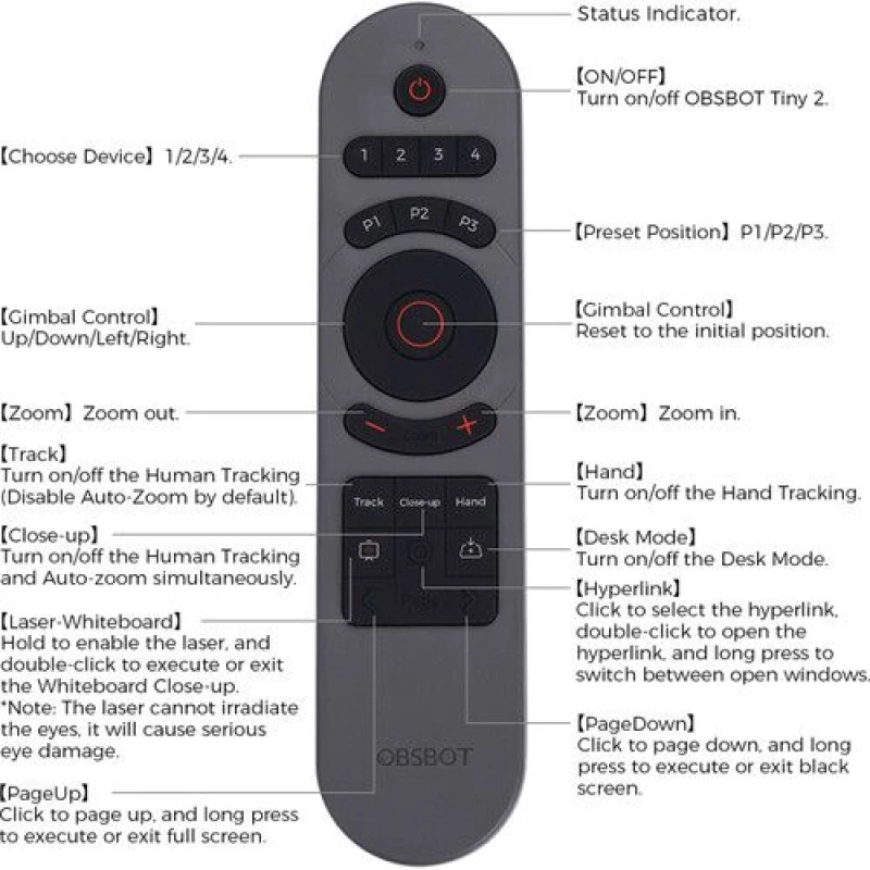 OBSBOT Tiny Smart Remote 2