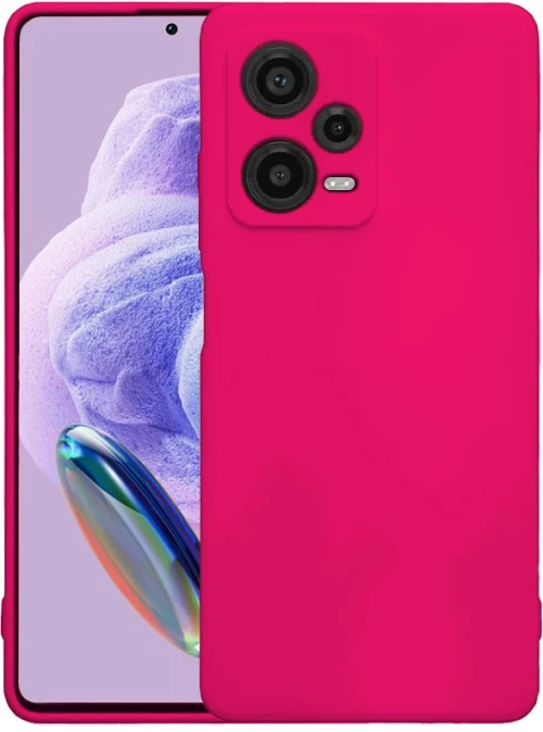 Θήκη Silky And Soft για Xiaomi Redmi Note 12 Pro Plus - Φούξια