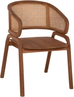 329935 ΠΟΛΥΘΡΟΝΑ ΜΑΣΙΦ ΞΥΛΟ ΤEAK - RATTAN ΠΛΑΤΗ ΦΥΣΙΚΟ 57X62X83ΥΕΚ.HM9402.01