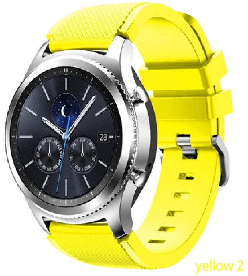 OEM Λουράκι σιλικόνης για το Huawei GT/GT 2 (46mm)/GT Active/Honor Magic/Watch 2, Μαύρο
