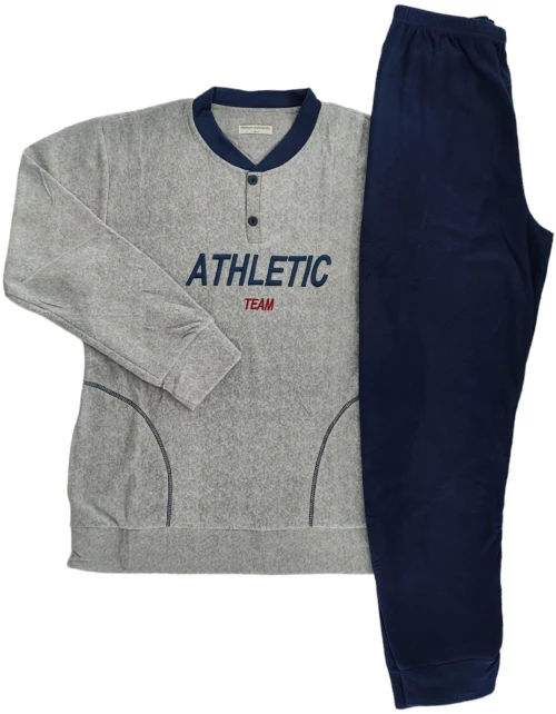 Ανδρικές Πιτζάμες Fleece Γκρι 2359