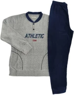 Ανδρικές Πιτζάμες Fleece Γκρι 2359