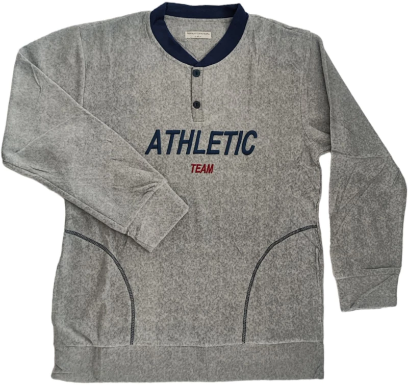 Ανδρικές Πιτζάμες Fleece Γκρι 2359