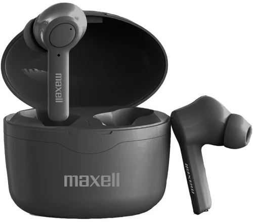 Maxell Bass 13 In-ear Bluetooth Handsfree Ακουστικά με Θήκη Φόρτισης Μαύρα