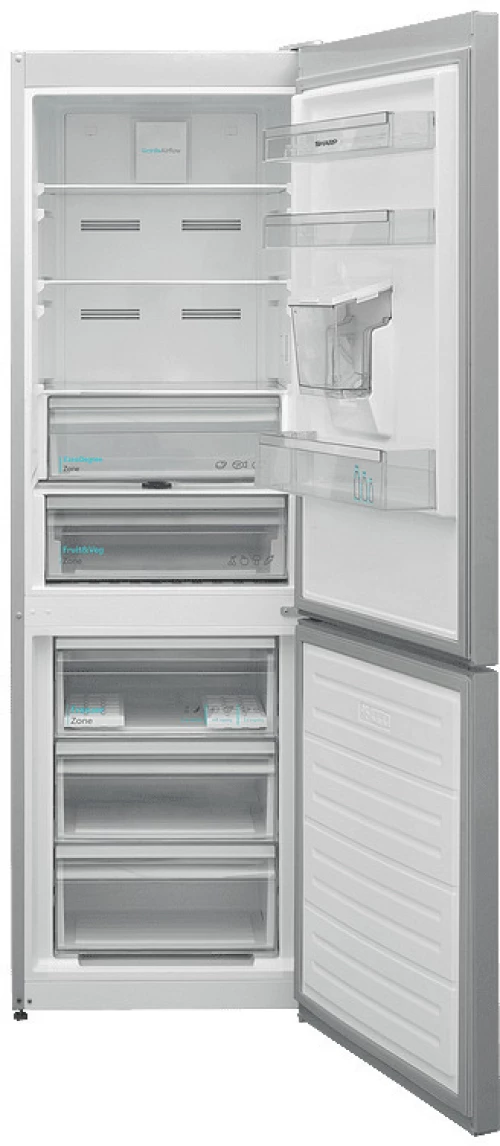 Ψυγειοκαταψύκτης Sharp SJ-NBA21DMDIE NoFrost Υ186xΠ59.5xΒ65εκ. Inox