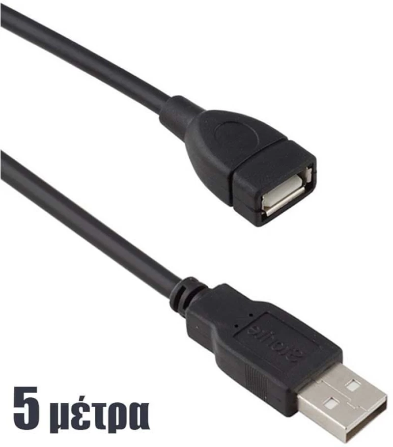 Καλώδιο επέκτασης usb αρσενικό σε θηλυκό 5m