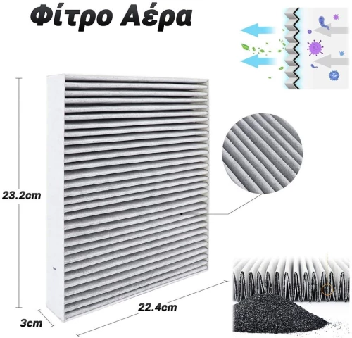 Φίλτρο Αέρα 23.2X22.4X3Cm