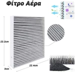 Φίλτρο Αέρα 23.2X22.4X3Cm