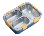 Φαγητοδοχείο με Aποσπώμενο Eσωτερικό INOX 3 Θέσεων και Βαλβίδα Εξαερισμού
