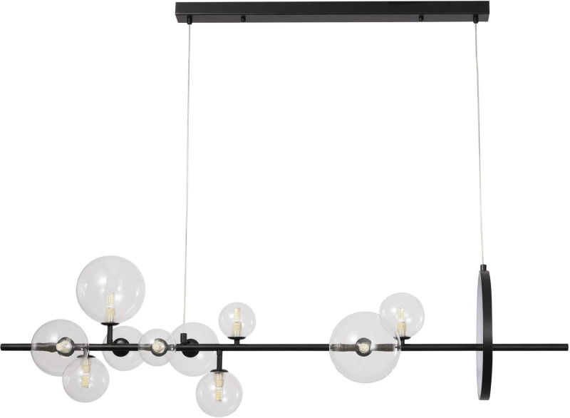 PDC 2049-10  ΡΑΓΑ ΜΑΥΡΗ ΜΕ LED KAI G9 ΓΛΟΜΠΟΥΣ ΔΙΑΦΑΝΟΥΣ ARlight 0104530