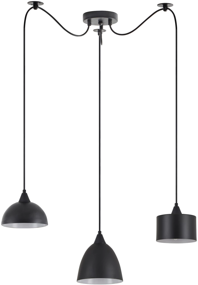 SE21-BL-B10-BL3-MS123 ADEPT FLEX Black Metal Shade Pendant+ HOMELIGHTING 77-8959
