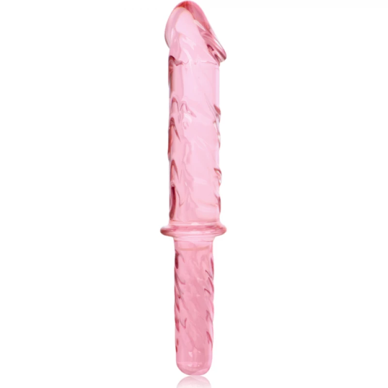 NEBULA SERIES BY IBIZA - MODEL 24 DILDO BOROSILICATE GLASS 28.5 X 5 CM PINK