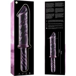 NEBULA SERIES BY IBIZA - MODEL 24 DILDO BOROSILICATE GLASS 28.5 X 5 CM PINK