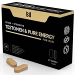 BLACKBULL BY SPARTAN - TESTOMEN & PURE ENERGY ENHANCER FOR MEN 20 PILLS
