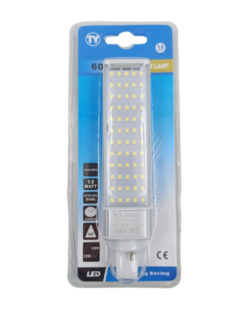Λάμπα LED για Ντουί G24 Ψυχρό Λευκό 12W 1020lm LED-30001