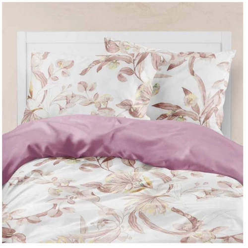 ΣΕΝΤΟΝΙΑ ΥΠΕΡΔΙΠΛΑ ΣΕΤ 4ΤΕΜ (FLORE ΣΑΠΙΟ ΜΗΛΟ) - BOREA HOME FLORE ΣΑΠΙΟ ΜΗΛΟ / 100% ΒΑΜΒΑΚΙ