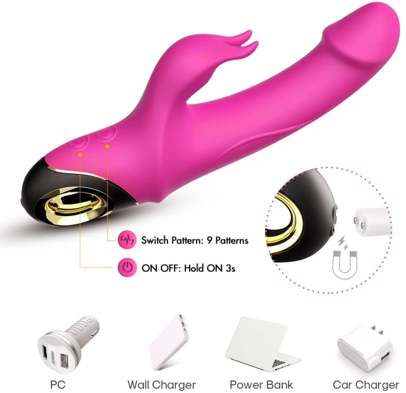 Rabbit Vibrator Meteror pink