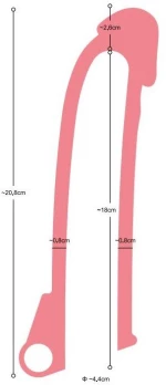 Realistic Penis Sheath S7 Flesh 21 Cm W/ Vibration