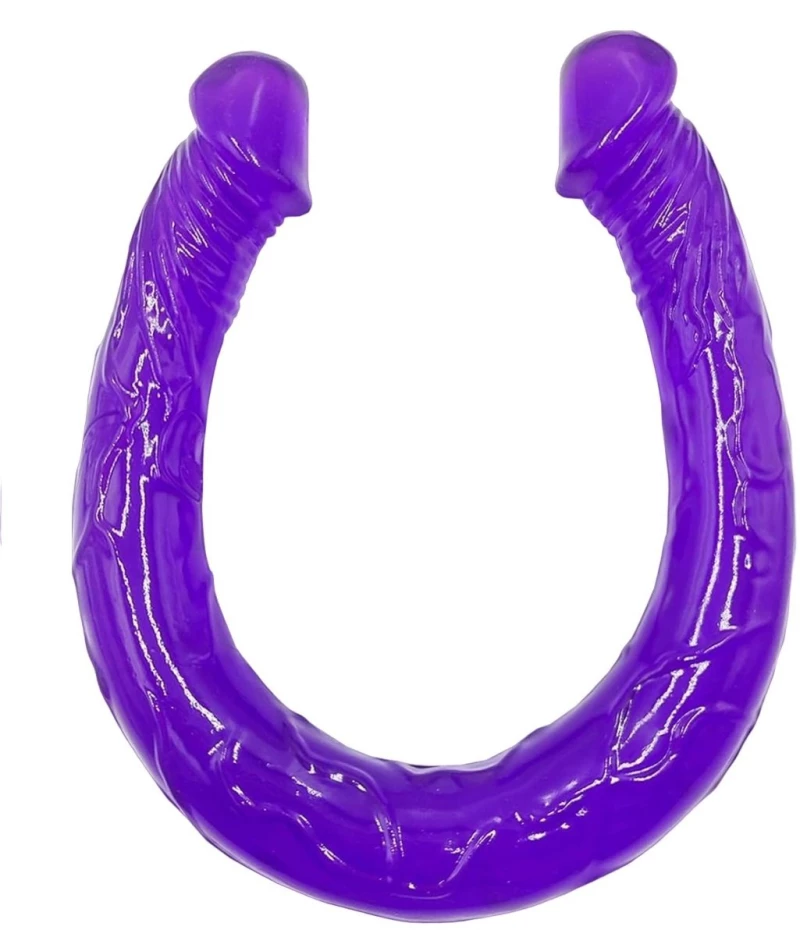 Strangers Double Head Dildo Purple, 43 cm