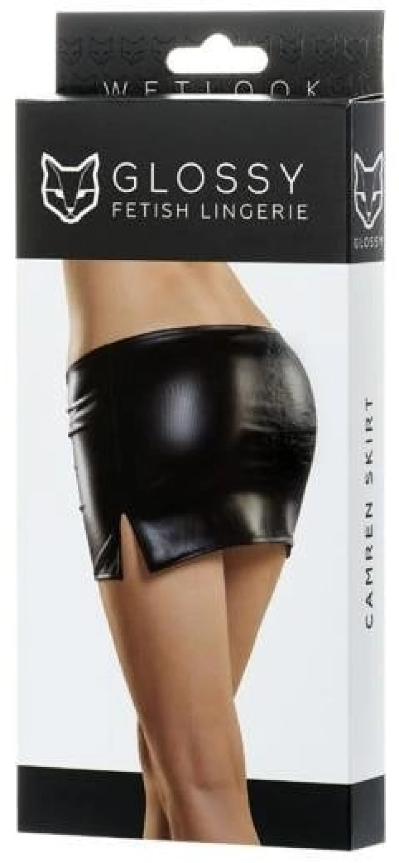 Glossy Shiny Wetlook skirt CAMREN