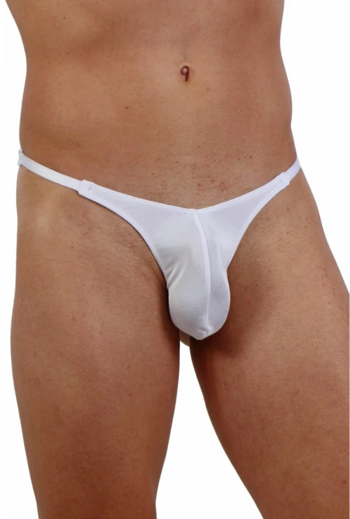 Men's Lycra Thong White