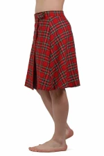 Scottish red tartan kilt
