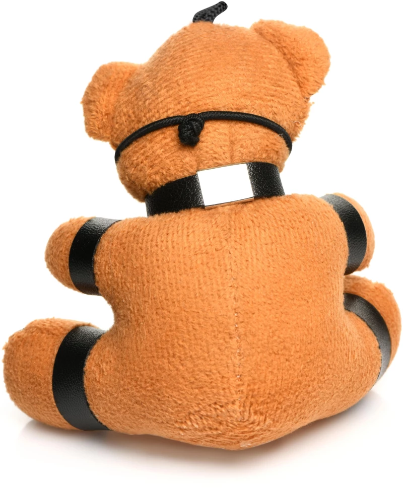 GAGGED TEDDY BEAR KEYCHAIN