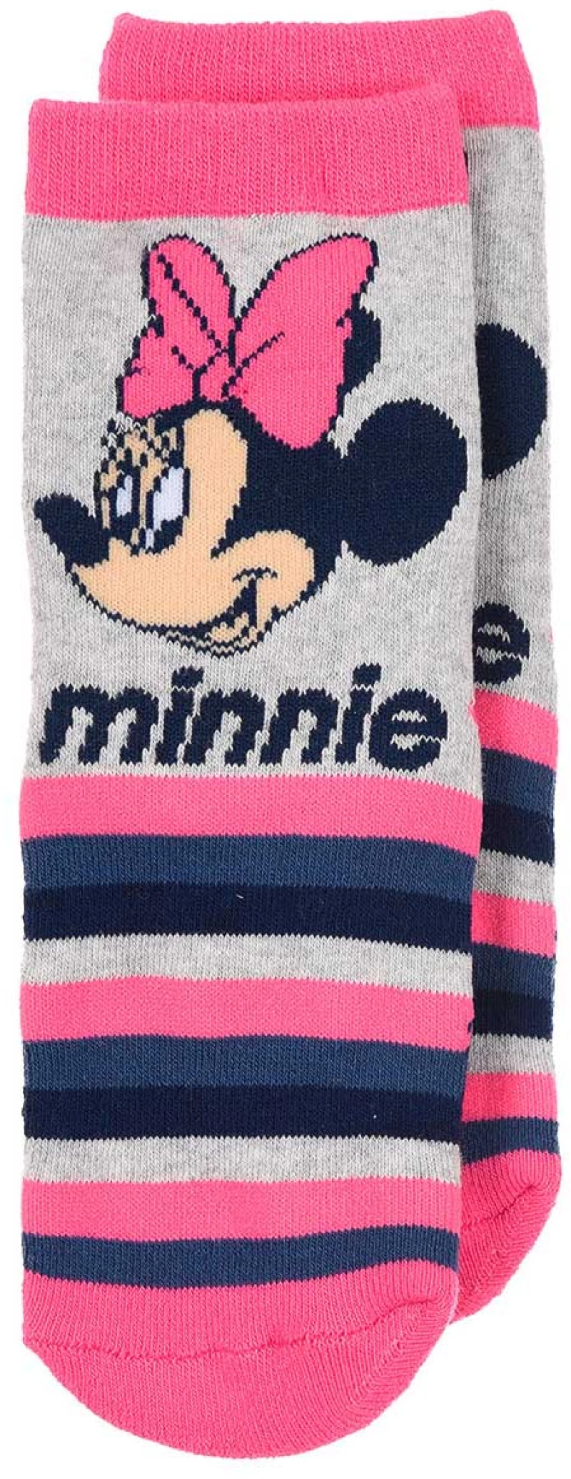 Αντιολισθητικές κάλτσες "Minnie mouse" γκρι μελανζέ (Γκρι μελανζέ)
