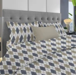 Σετ Σεντόνια Φανελένια Μονά (160x240) Diamond 327 Blue DimCol