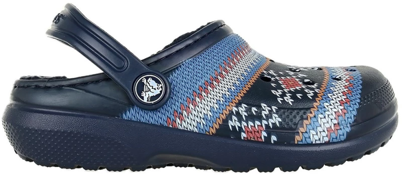 CROCS CLASSIC PRINTED LINED CLOG K NAVY (#205815-410)