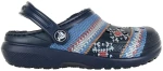 CROCS CLASSIC PRINTED LINED CLOG K NAVY (#205815-410)