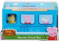 PEPPA PIG ΞΥΛΙΝΟ ΣΧΟΛΙΚΟ ΛΕΩΦΟΡΕΙΟ ΜΕ ΣΧΗΜΑΤΑ (#PPC74000)
