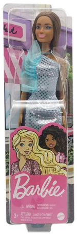 ΚΟΥΚΛΑ BARBIE MINI ΦΟΡΕΜΑΤΑ - ΓΑΛΑΖΙΟ ΦΟΡΕΜΑ (#HJR95)