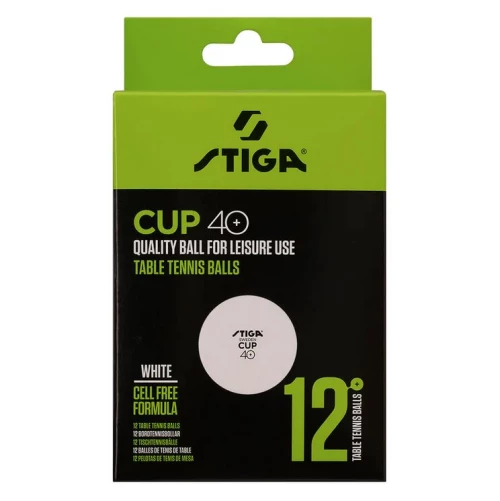 STIGA ΜΠΑΛΕΣ ΠΙΝΓΚ-ΠΟΝΓΚ CUP ABS 12-pack WHITE (#1110-2510-12)