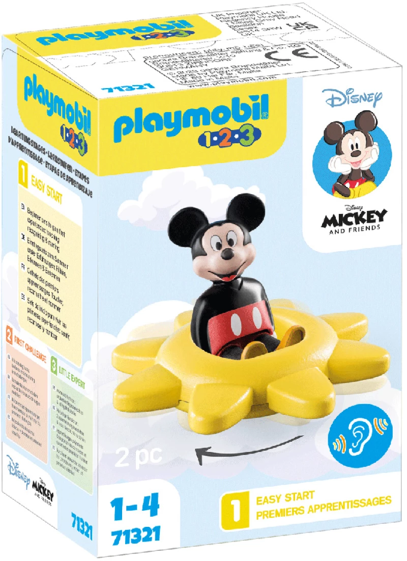 PLAYMOBIL UNISEX 1.2.3. ΜΙΚΥ ΜΑΟΥΣ ΜΕ ΠΕΡΙΣΤΡΕΦΟΜΕΝΟ ΗΛΙΟ (#71321)