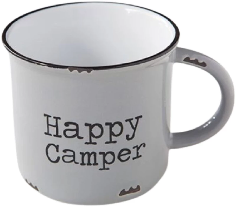 NATURAL LIFE ΚΕΡΑΜΙΚΗ ΚΟΥΠΑ 470ml CAMP HAPPY CAMPER (#52508)